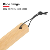 Brosse et raclette de nettoyage pour pizza DY-85 en bois et acier inoxydable, écologiques, accessoires pour four extérieur, lavage à la main uniquement