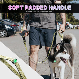 नए उत्पादों के भारी शुल्क प्रशिक्षण पालतू सामान सेट कुत्ते कार सीटबेल्ट हाथ मुक्त कोई पुल बंजी सामरिक कुत्ते की छलांग - Product Image 4