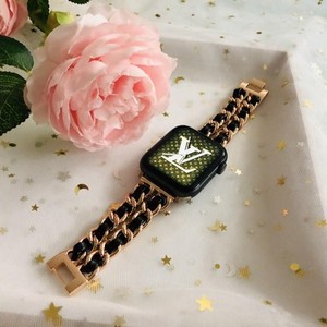 <span class=keywords><strong>Cinturino</strong></span> in Metallo Personalizzato per <span class=keywords><strong>Apple</strong></span> <span class=keywords><strong>Watch</strong></span>, <span class=keywords><strong>Cinturino</strong></span> di Lusso in <span class=keywords><strong>Pelle</strong></span> per I <span class=keywords><strong>Watch</strong></span> 41mm 45mm - Product Image 4