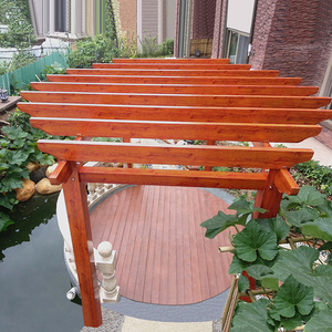 Zosi — parc <span class=keywords><strong>d</strong></span>écoratif <span class=keywords><strong>d</strong></span>'extérieur, vente en gros, Pergola en bois et plastique, Composite avec treillis de vigne - Product Image 5