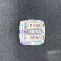 Hologramme personnalisé autocollant découpé en argent holographique étiquette d'emballage anti-contrefaçon originale valide