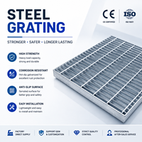Grille en acier sur mesure OEM, installation facile pour le drainage des parkings, grille de protection de tranchée, tôle perforée