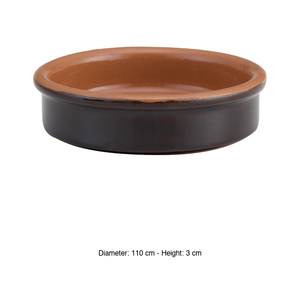 Cuenco Catalan para Crema 11 × 3 cm, Terracota Marrón, Bicolor, Vulcania - Product Image 3