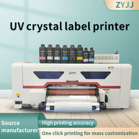 Encre et vernis UV DTF flexibles du fabricant ZYJJ, compatibles avec XP600 DX7 I3200 I1600 L1600