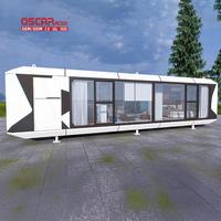 Cabine préfabriquée de luxe Conteneur de couchage Camping en plein air Glamping Tiny Home Space Capsule House
