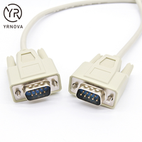 Cable conector de terminal RS232 macho a macho DB9 Cable de conexión de puerto serie aislado de PVC Cables de datos y conjuntos de cables