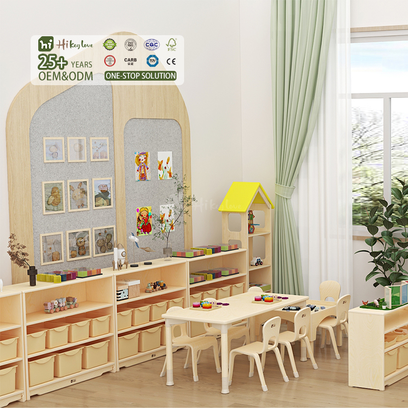 Hikeylove Modern Wooden Bookshelf Set for