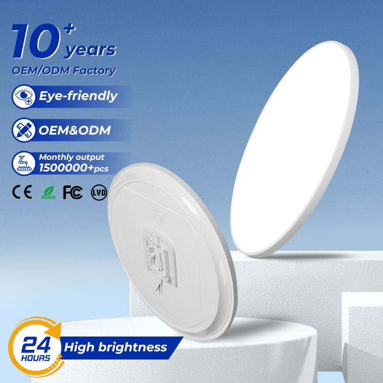 Bestseller Corridor Living Room Plastic Round Panel Light Surface Mounted Ceiling LED Tri-proof Light