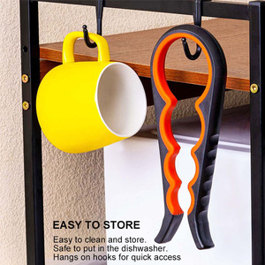 4 trong 1 đa chức năng có thể mở nỗ lực tiết kiệm dễ dàng kéo có thể không trượt Silicone xử lý Thanh Nhà Bếp Tiện Ích mở nắp chai - Product Image 6