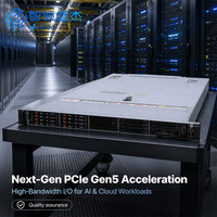Serveur Microservices 1U à Fort Débit, 64 Cœurs, Double Socket, 32 DIMM DDR5 RDIMM 5600 MHz, Node RAM Massif R660