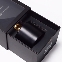 Boîte cadeau personnalisée avec logo, en carton rigide, tiroir coulissant, pour parfum et blush, avec fenêtre transparente, laminage mat, emballage recyclable