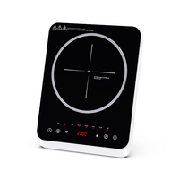 Cuiseur électrique OEM ODM personnalisé disponible fabrication plaque de cristal noir complet pavé tactile cuisinière à induction électrique 1 brûleur
