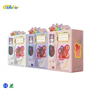 Full automatic cotton candy manufacturing machine, new professional coin intelligent cotton candy machine for sale