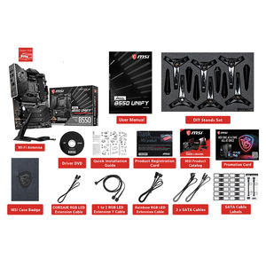 Placa base usada MSI MEG B550 UNIFY con zócalo de memoria <span class=keywords><strong>DDR4</strong></span> de 128GB compatible con CPU de escritorio AMD Ryzen 5000/4000/3000G-Series - Product Image 6