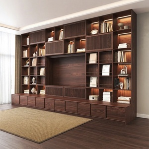 Mueble de TV de Madera Maciza con Estanterías, Unidad de TV para Montar en la Pared, Ideal para Salas de Estar en Apartamentos Familiares, Muebles para el Salón - Product Image 4