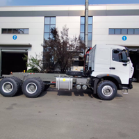 Châssis de camion SINOTRUK HOWO T7 6x4 blanc pour bétonnière/camion benne Euro 2, châssis poids lourd à vendre