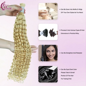 FH cabello humano virgen a granel rizado profundo sin procesar 613 sin trama Cabelo Paquete de cabello humano para trenzar trenzas bohemias - Product Image 4