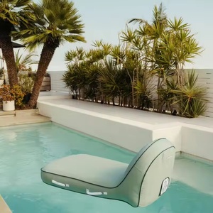 Tumbona para Tomar el Sol Hecha de PVC Resistente a Pinchazos y Tela de Algodón Impermeable, Tumbona de Playa Desmontable y Lavable - Product Image 4