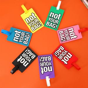 Étiquette de bagage personnalisée en PVC souple avec logo personnalisé, fabrication originale Customgift, promotionnelle, par sublimation - Product Image 4