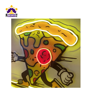 Tùy chỉnh hình ảnh của riêng bạn dấu hiệu bánh pizza Led Neon đèn Acrylic đèn với UV in ấn độc đáo nhà hàng thanh cửa hàng trang trí điện tử - Product Image 1