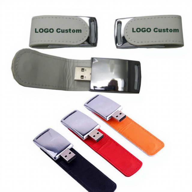 Leather USB Key Pen Drive 1gb 2gb 4Gb USB3.0 2.0 Pendrive 16Gb 32Gb Flash Drive Custom 8Gb 64gb 128GB Leather Usb Flash Drive