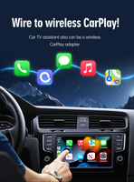 Adaptador Inalámbrico Carplay Actualizado, Dongle Plug and Play, Convierte Carplay con Cable a Inalámbrico, WiFi de 5.8GHz, Portátil