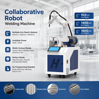 Robot collaboratif de soudage en acier inoxydable et acier au carbone, portée de bras 1800 mm, 500A 350A, fonction Drag and Teach, sans programmation