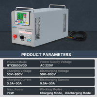 Testeur de batterie Heltec Energy pour modules EV 7kW 30A 50-850V, large plage haute tension, prenant en charge la charge et la décharge