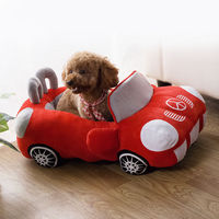 Nouvelle Arrivée OEM ODM Lit pour Animaux de Compagnie en Peluche Douce de Luxe en Forme de Voiture de Sport de Marque Designer pour Petits Chiens et Chats, pour Dormir en Intérieur, Vente Chaude 2026