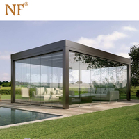 Serre/Véranda/Conservatoire préfabriquée en aluminium et verre pour villa - Moderne, résistante aux ouragans, double vitrage trempé de haute qualité