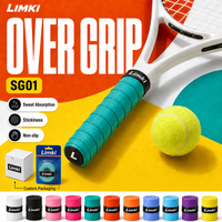 Bande adhésive antidérapante absorbant la transpiration pour raquettes de tennis, badminton, padel et pickleball en PU