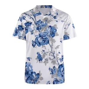 Bouton Slim Fit pour polos T-shirt anti-rides en mélange de coton brodé Technics Solid Pattern Spandex Short ODM - Product Image 5