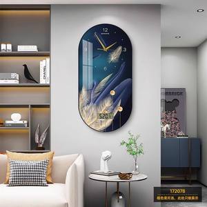 Homedecor Fashion <strong>Large</strong> Modern Luxury Crystal Porcelain Creative Printing <strong>Clocks</strong> Restaurant Decoration <strong>Wall</strong> Art <strong>Clock</strong> Painting - Product Image 6