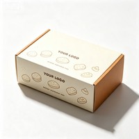 Boîte en carton de haute qualité pour biscuits, boîte à biscuits rectangulaire à couvercle rabattable avec logo, emballage alimentaire pliable et recyclable pour en-cas