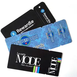 Custom Shape Die-cut Line PVC Card Market Shopping Discount Card Clothes Tag With Hole