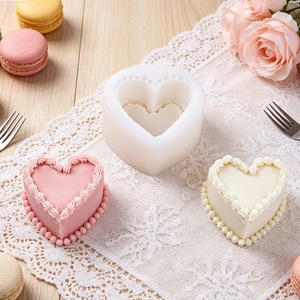 Heart Shape Cake Decorating Silicone Mold For Baking Desserts Mousse Chocolate Milk Jelly Commercial Use 1 Pc - Product Image 2