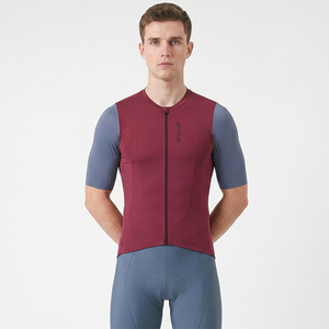 Full Zipper Cycling Wear Bike Shirts Short Sleeve Sportswear Bike Workout Jersey