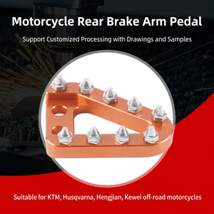 Pédale de frein de moto anodisée durable, fabriquée directement en usine, compatible avec Husqvarna <span class=keywords><strong>KTM</strong></span>, pièces modifiées pour la course tout-terrain - Product Image 5