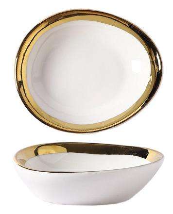 Plato blanco para salsas de 3.9 pulgadas