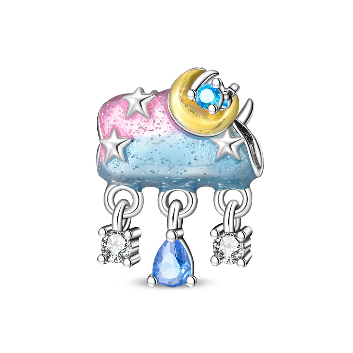 Pac1695-iridescent cloud beads