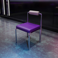 Ensemble de tables et chaises de bar commerciales illuminées pour la nuit, canapé KTV en cuir PU, formes carrées, design moderne, robuste pour restaurant