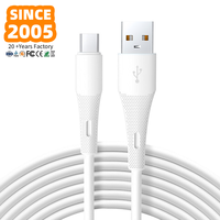 Kabel Data USB Type-C Pengisian Cepat 3A Laris untuk Ponsel, Earphone, dan Perangkat Lainnya