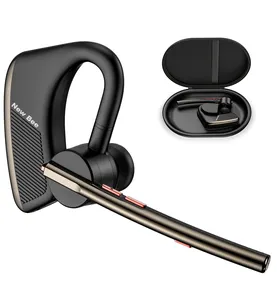 New Bee V5.2 Wireless Business Earphone Headphones Noise Canceling Stereo Handsfree Car Driving Earphone Ear Hook Sport Headset