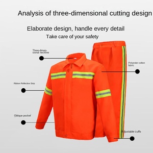 Bán buôn nhà máy-<span class=keywords><strong>in</strong></span> đồng phục vệ sinh phù hợp cho xây dựng đường cảnh quan thành phố làm việc được làm từ bông - Product Image 2