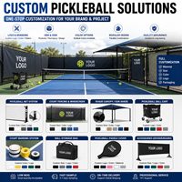 Set Net dan Mat Lapangan Pickleball Mini Indoor OEM ODM Logo Kustom Grosir Partai Besar MOQ Rendah untuk Pelatihan Olahraga Keluarga Supplier 5X3FT