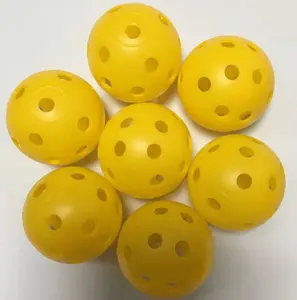Balle de Golf en plastique de couleur mixte, ballon d'entraînement à flux d'air, balle de Golf avec trous