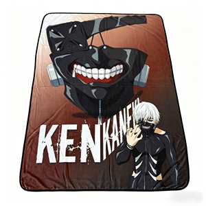 Couverture en flanelle Tokyo Ghoul <span class=keywords><strong>Ken</strong></span> <span class=keywords><strong>Kaneki</strong></span>, douce, imprimée avec des motifs d'anime, pour canapé-lit, confortable, chaude, moderne, décoration d'intérieur pour toutes les saisons - Product Image 6