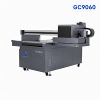 Imprimante à plat UV Gc9060 900*600mm, machine d'impression numérique UV avec CMYK LC LM Blanc Vernis pour impression industrielle