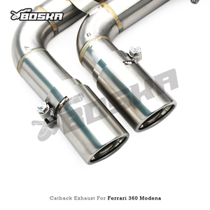 ท่อไอเสียแบบ Catback พร้อมวาล์ว สำหรับ Ferrari 360/F360 3.6L Modena/Spider ปี 2003-2005 ยี่ห้อ Boska ผลิตจากสแตนเลส - Product Image 6