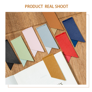 Chất lượng cao PU da Bookmark góc nhà máy bán buôn sáng tạo tùy chỉnh Emboss logo da thủ công mỹ nghệ Sản phẩm - Product Image 2